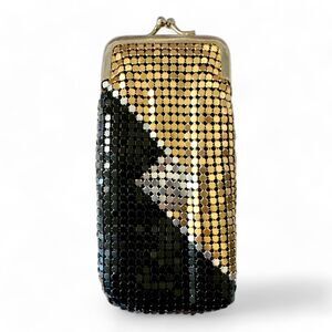 Black and Gold Mesh Clutch